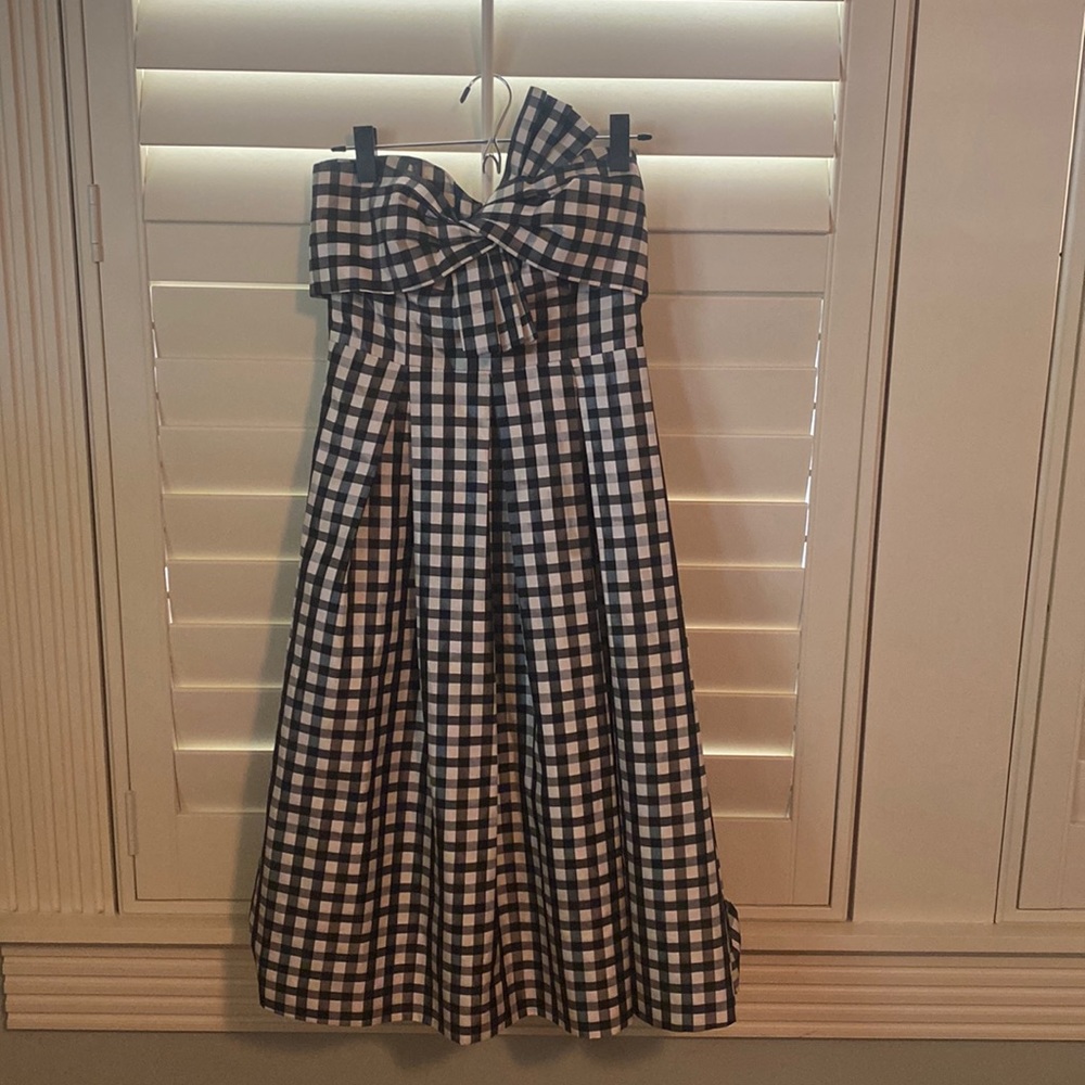 Gingham cocktail dress